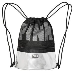 🆕Victoria's Secret PINK Logo Drawstring Backpack